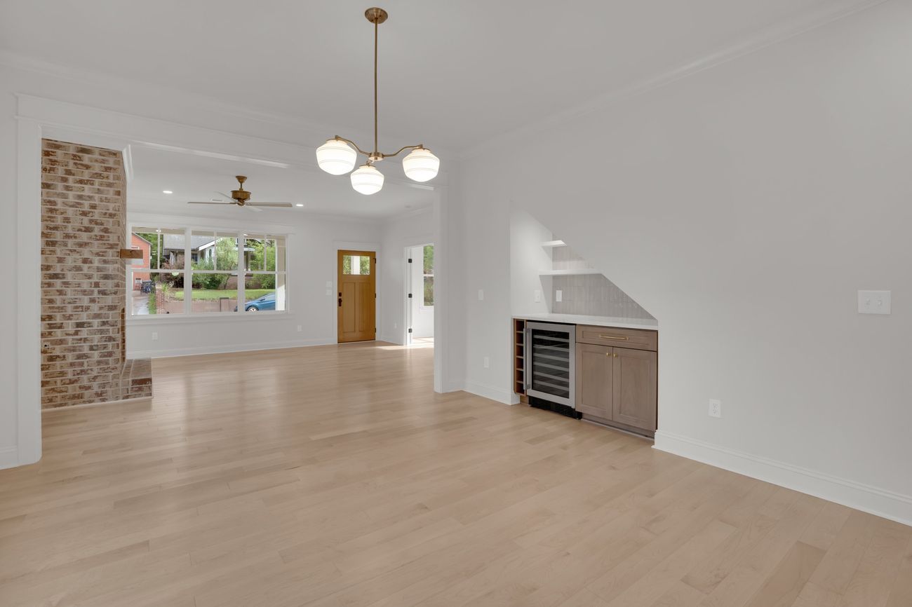 Living room looking toward the front door